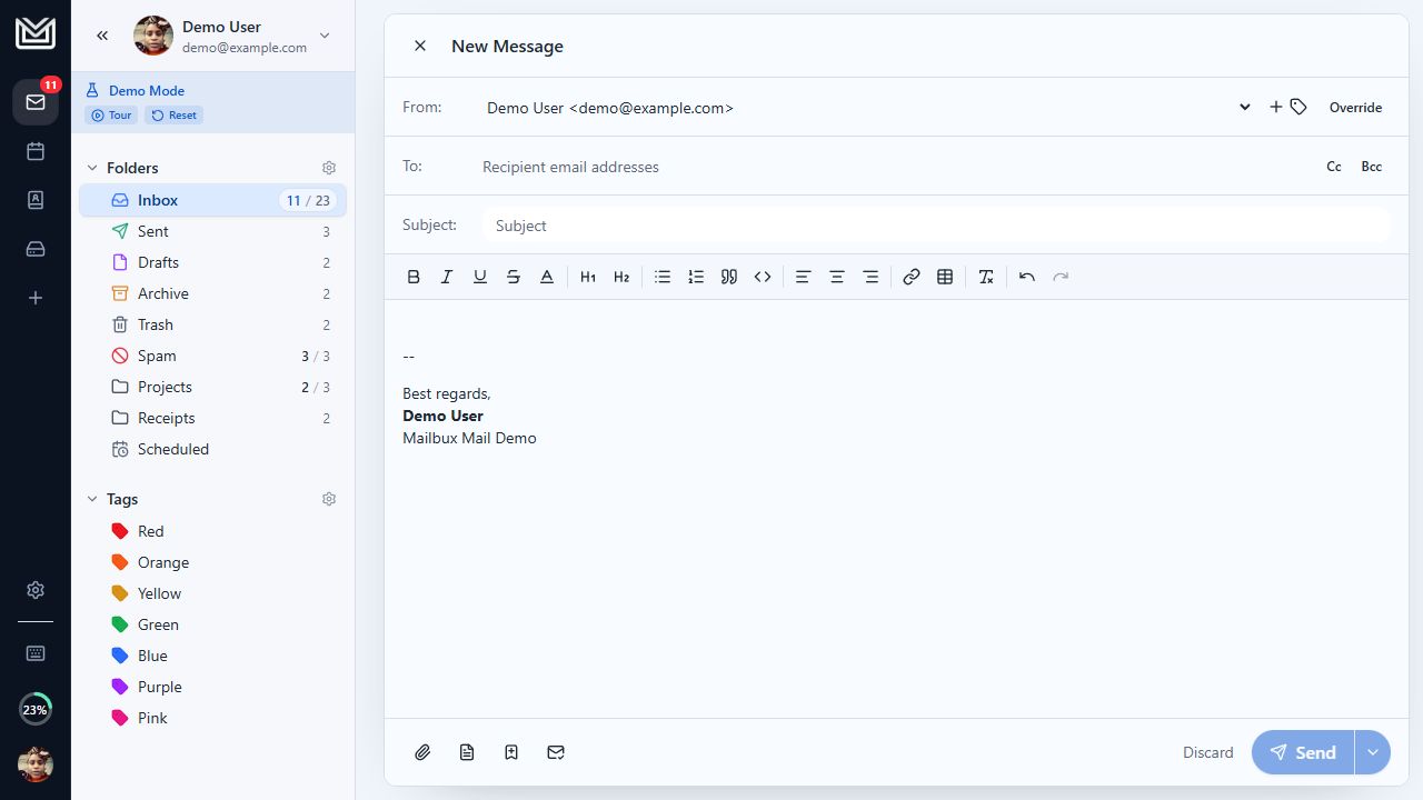 Mailbux business email hosting screenshot 3