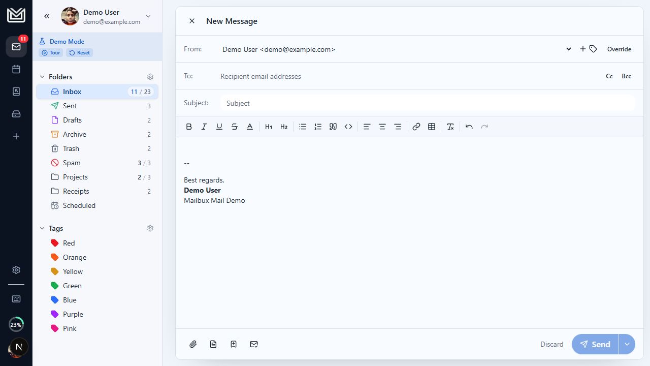 Mailbux business email hosting screenshot 3